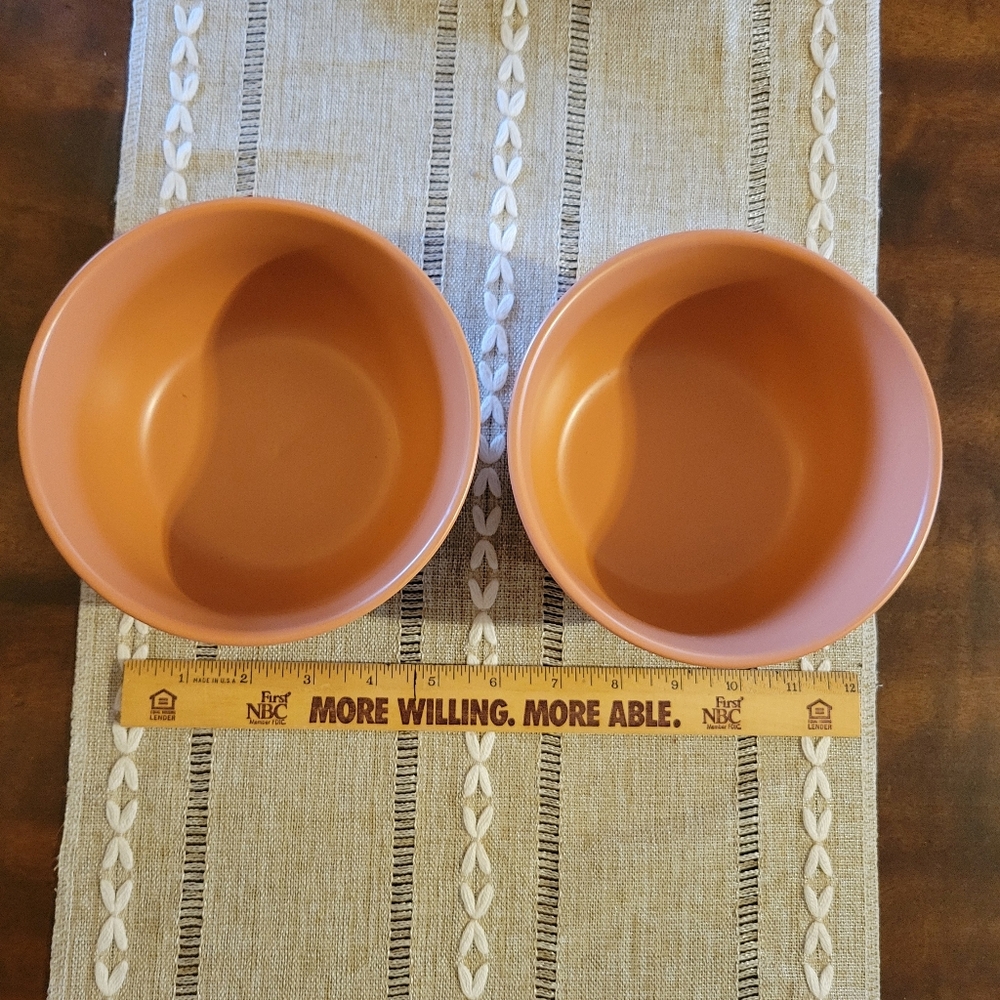 Rust Colored Avesta Soup/Salad Bowls Set Of 2 New Great Size - Picture 3 of 8